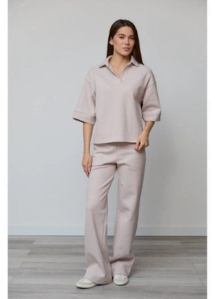 Women&rsquo;s Lacosta Estilo tracksuit, knitted, beige, 42