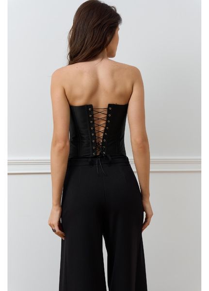 R-Y corset, silk, black, size 40