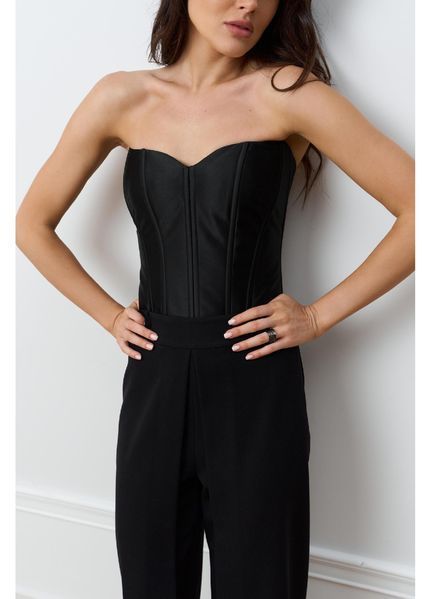R-Y corset, silk, black, size 40