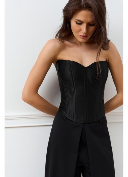 R-Y corset, silk, black, size 40