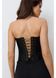 R-Y corset, silk, black, size 40