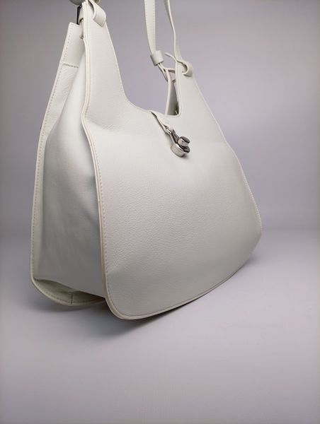 Women's leather bag, white