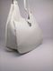 Women's leather bag, white