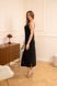 RomMax women's dress, black satin, size 44