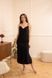 RomMax women's dress, black satin, size 44