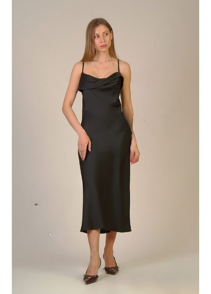 Women's Divine polyester dress, black, size 44