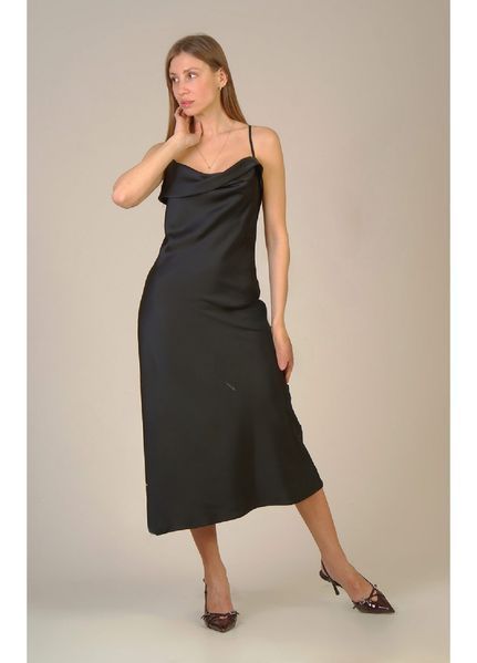 Women's Divine polyester dress, black, size 44