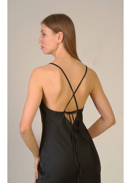 Women's Divine polyester dress, black, size 44