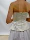 Corset Basque VSV satin champagne 46